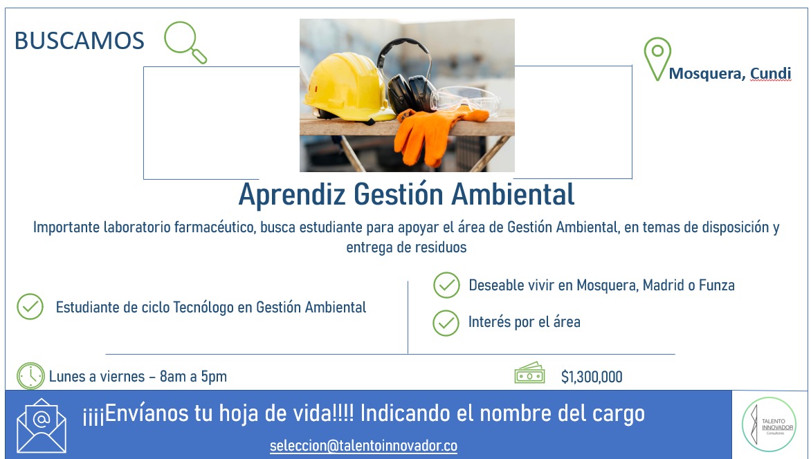 Aprendiza Tecnologo Gestión Ambiental